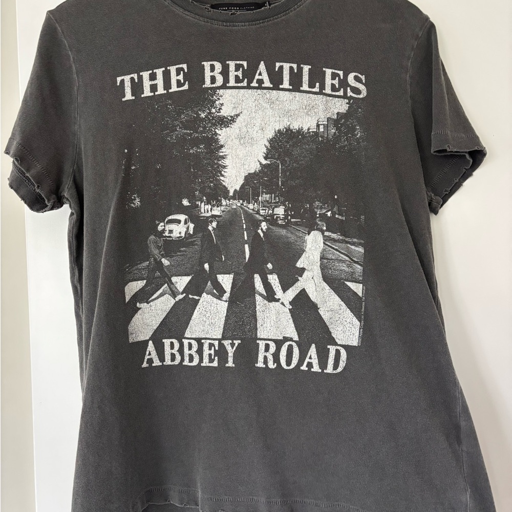 The Beatles Abbey Road Distressed Graphic T-Shirt